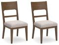Cabalynn - Dining Uph Side Chair (Set of 2) - Oatmeal / Light Brown - Select Living Furniture - Chair Sets - Signature Design by Ashley® - D974-01 - Cabalynn - Dining Uph Side Chair (Set of 2) - Oatmeal / Light Brown -