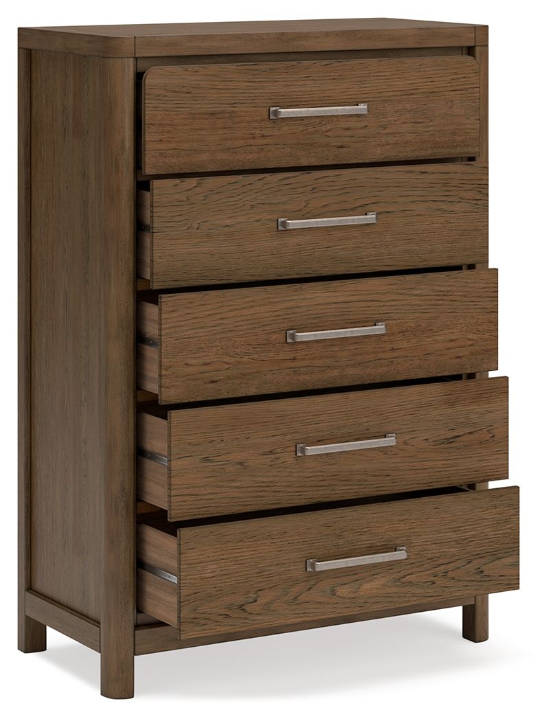 Cabalynn - Five Drawer Chest - Light Brown - Select Living Furniture - Accent Chests - Signature Design by Ashley® - B974-46 - Cabalynn - Five Drawer Chest - Light Brown -