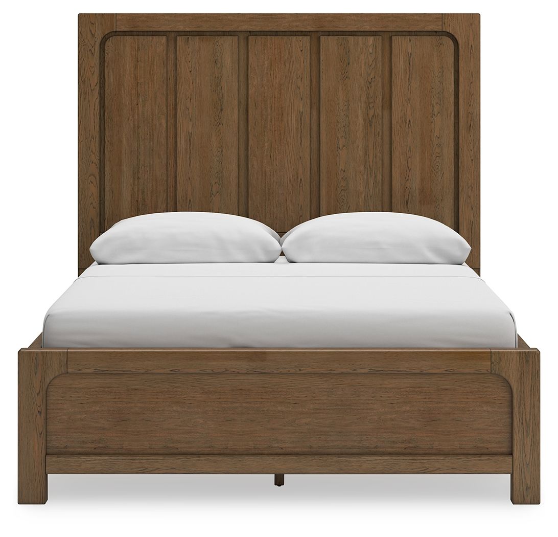 Cabalynn - Panel Bed With Storage - Select Living Furniture - Storage Beds - Signature Design by Ashley® - B974B8 - Light Brown -King - Cabalynn - Panel Bed With Storage -