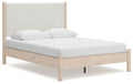 Cadmori - Upholstered Panel Bed - Select Living Furniture - Upholstered Beds - Signature Design by Ashley® - B2615B8 - Beige -Full - Cadmori - Upholstered Panel Bed -