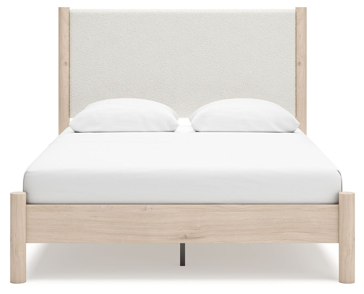 Cadmori - Upholstered Panel Bed - Select Living Furniture - Upholstered Beds - Signature Design by Ashley® - B2615B8 - Beige -Full - Cadmori - Upholstered Panel Bed -