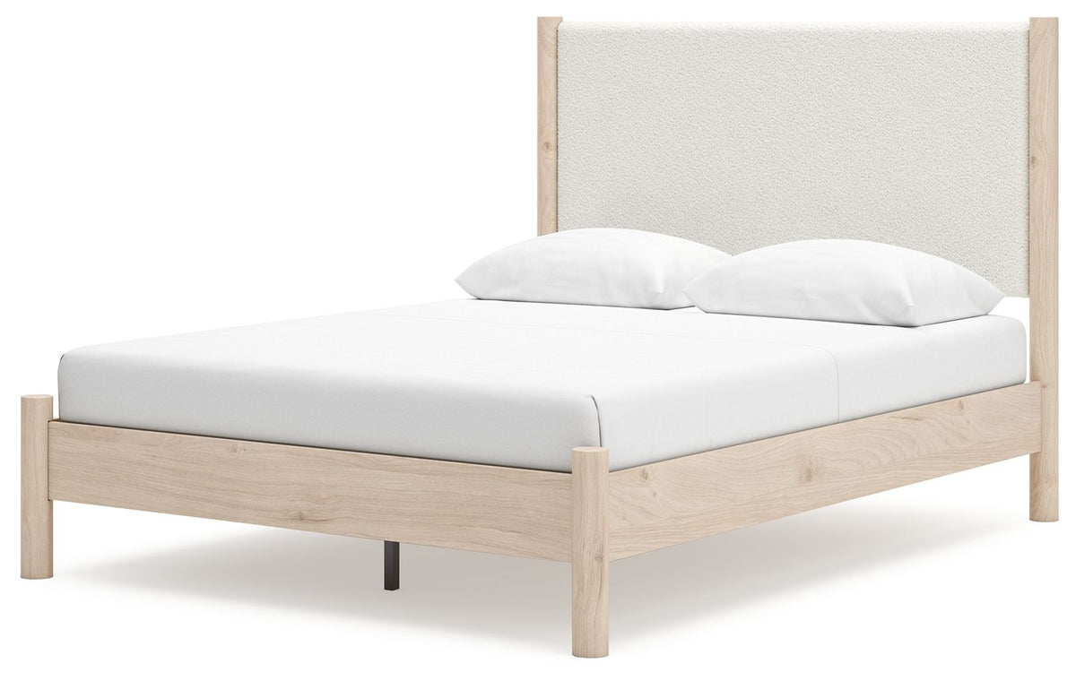 Cadmori - Upholstered Panel Bed - Select Living Furniture - Upholstered Beds - Signature Design by Ashley® - B2615B8 - Beige -Full - Cadmori - Upholstered Panel Bed -