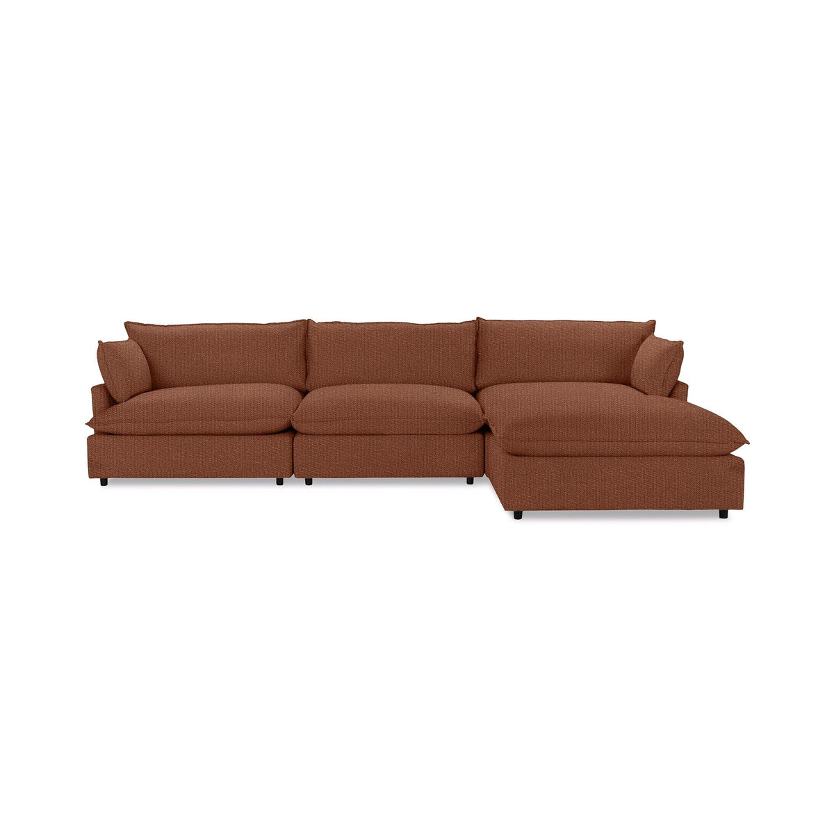 Caplan - Modular Sectional - Select Living Furniture - Stationary Sectionals - Classic Home - 5308SC422201 - Brick Red -4 Pc. Modular Sectional - Caplan - Modular Sectional -