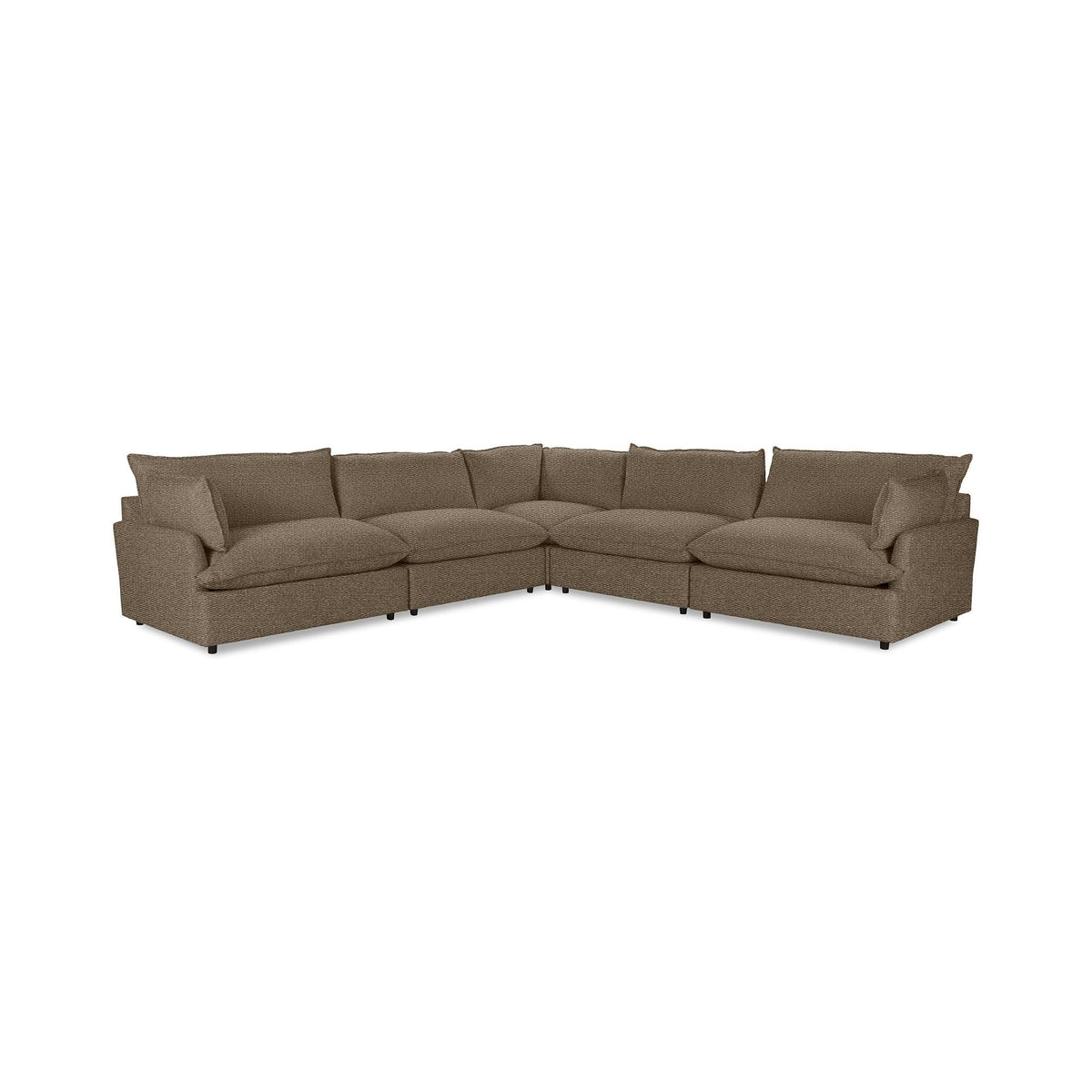 Caplan - Modular Sectional - Select Living Furniture - Stationary Sectionals - Classic Home - 5308SC521606 - Mink Brown -5 Pc. Modular Sectional - Caplan - Modular Sectional -
