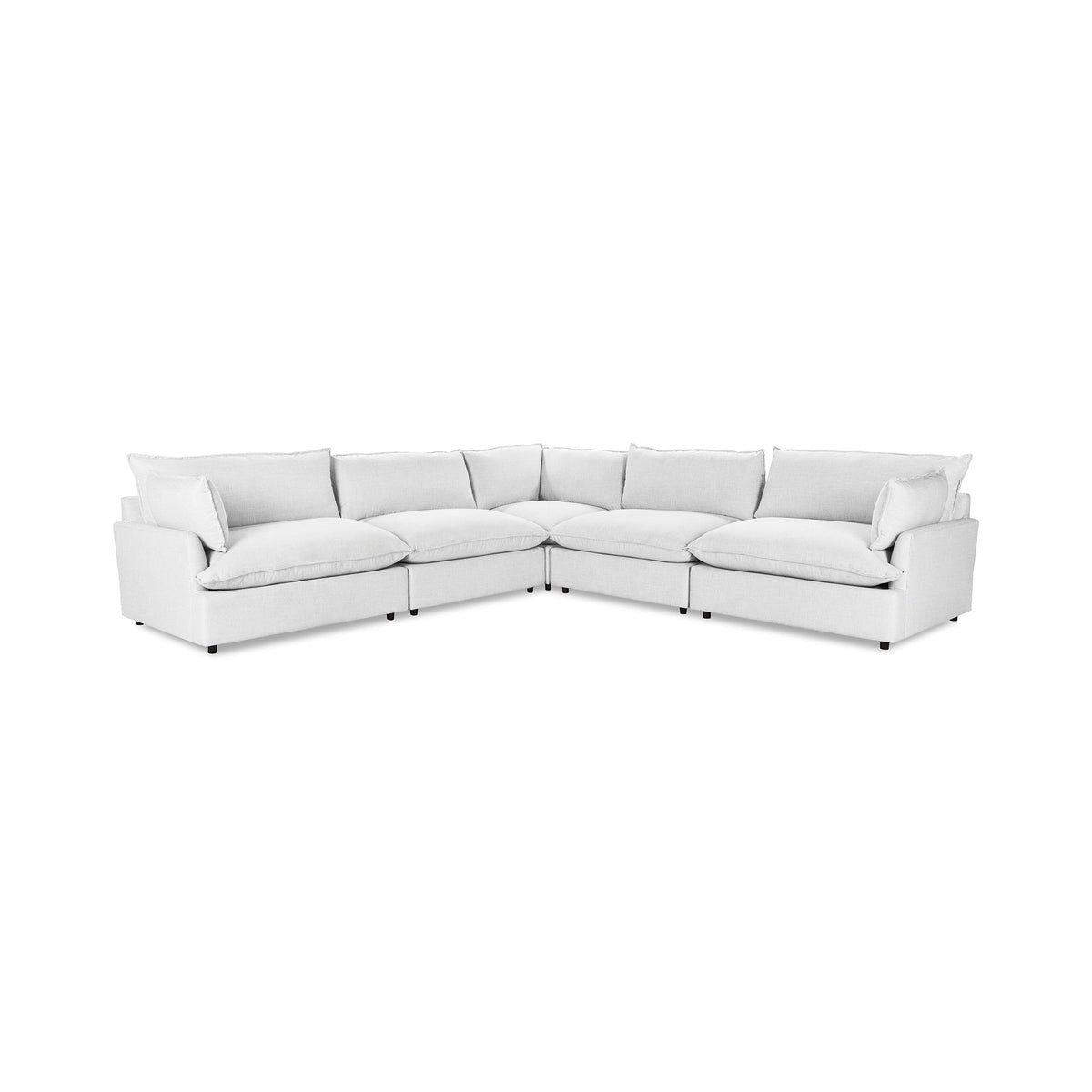 Caplan - Modular Sectional - Select Living Furniture - Stationary Sectionals - Classic Home - 5308SC5DPR - Dawn Pearl -5 Pc. Modular Sectional - Caplan - Modular Sectional -
