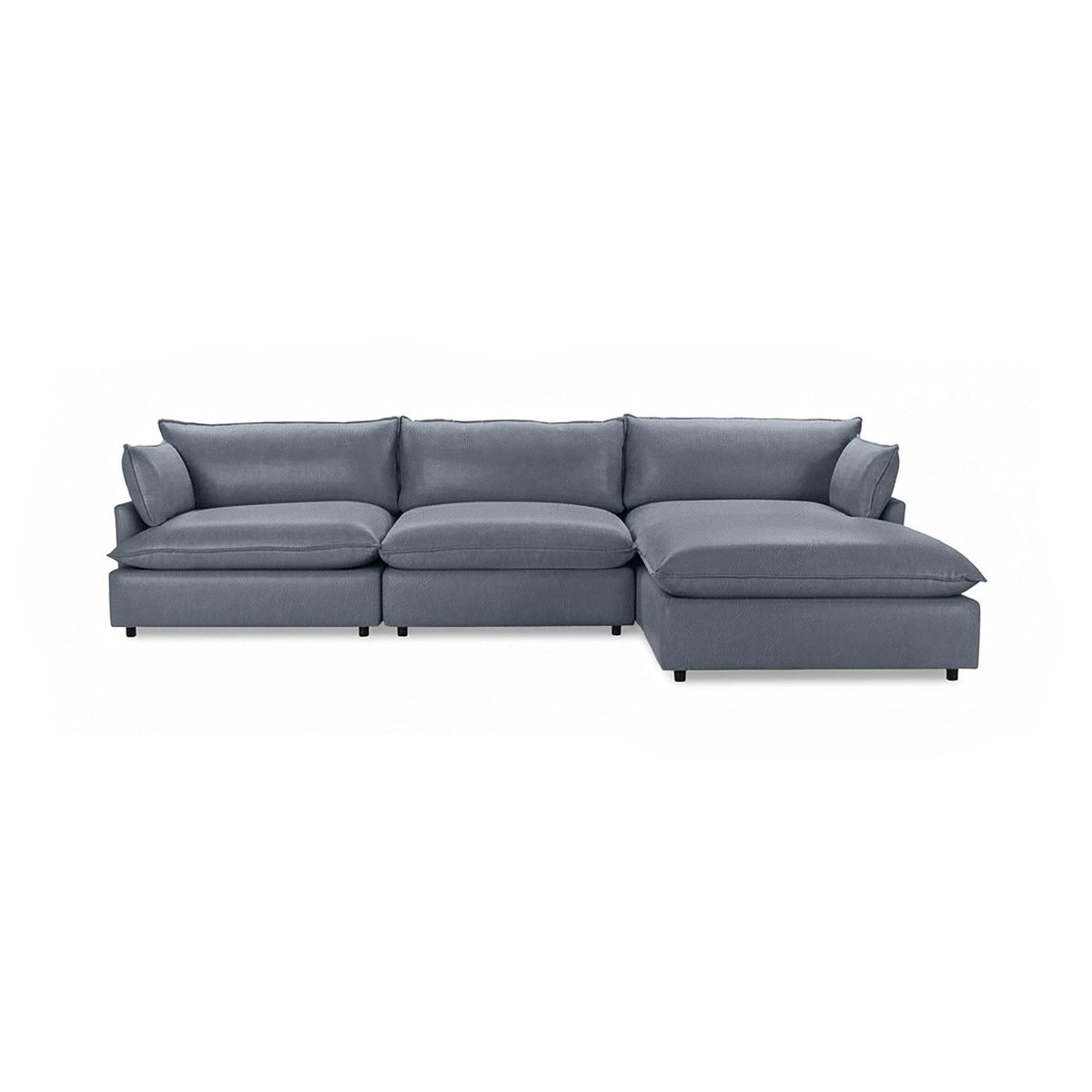 Caplan - Modular Sectional - Select Living Furniture - Stationary Sectionals - Classic Home - 5308SC421904 - Mystic Blue -4 Pc. Modular Sectional - Caplan - Modular Sectional -