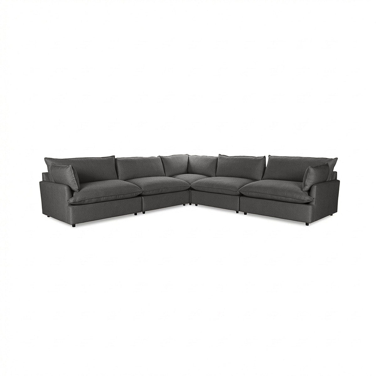 Caplan - Modular Sectional - Select Living Furniture - Stationary Sectionals - Classic Home - 5308SC5LGR - Lush Gray -5 Pc. Modular Sectional - Caplan - Modular Sectional -