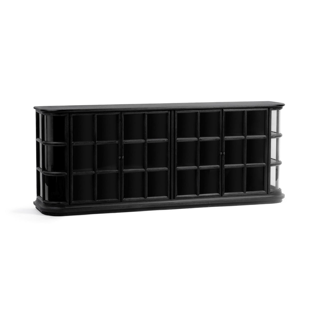 Carson - 4 Door Cabinet - Loft Black - Select Living Furniture - Buffets - Classic Home - 52004763 - Carson - 4 Door Cabinet - Loft Black -