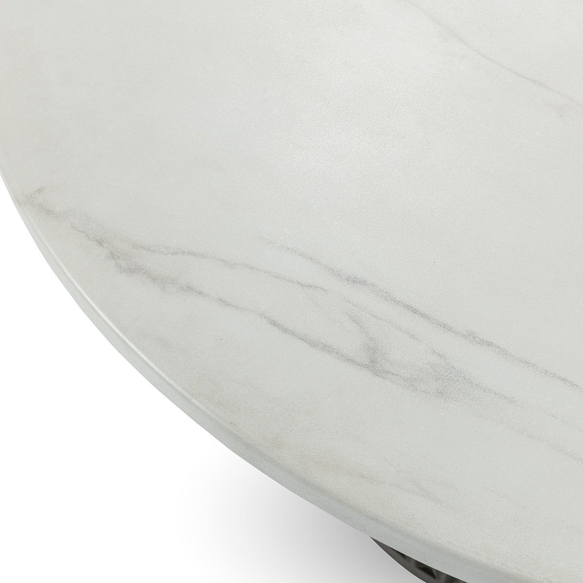 Caspia - 47" Outdoor Round Dining Table - Snowdrift White / Black - Select Living Furniture - Dining Tables - Classic Home - 51031698 - Caspia - 47" Outdoor Round Dining Table - Snowdrift White / Black -