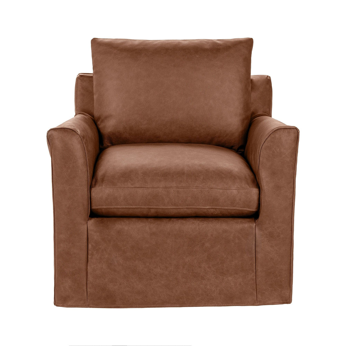 Cassiano - Swivel Chair - Select Living Furniture - Swivel Chairs - Classic Home - 5315SWLSD - Lush Saddle - Cassiano - Swivel Chair -
