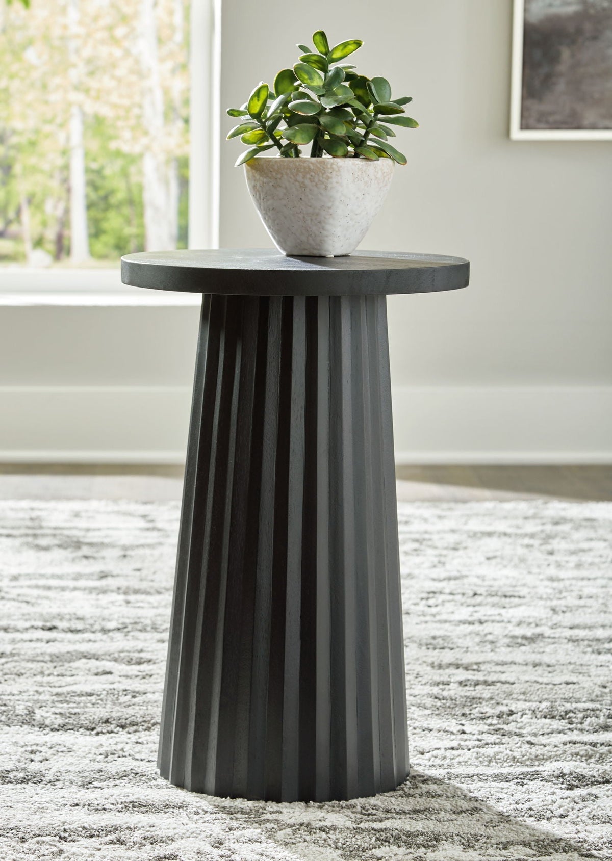 Ceilby - Accent Table - Select Living Furniture - Accent Tables - Signature Design by Ashley® - A4000603 - Black -14''W x 14''D x 21''H - Ceilby - Accent Table -