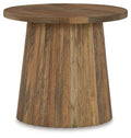 Ceilby - Accent Table - Select Living Furniture - Accent Tables - Signature Design by Ashley® - A4000602 - Light Brown -20''W x 20''D x 18''H - Ceilby - Accent Table -