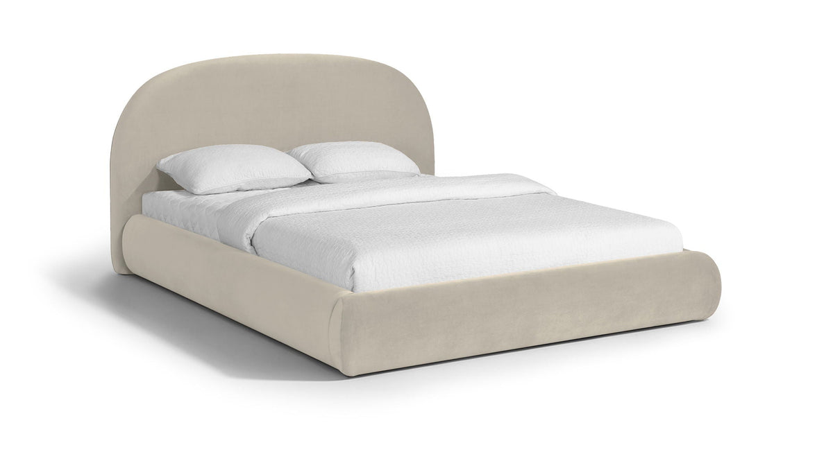 Celine - Upholstered Bed - Cream - Select Living Furniture - Upholstered Beds - Meridian Furniture - CelineCream-Q - Beige -Queen - Celine - Upholstered Bed - Cream -
