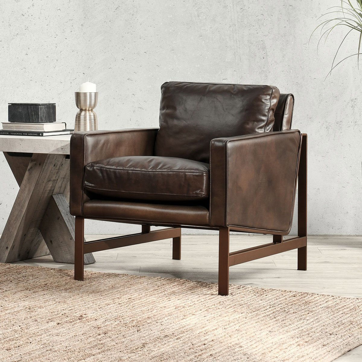 Chelsea - Club Chair - Truffle Brown - Select Living Furniture - Club Chairs - Classic Home - 53004860 - Chelsea - Club Chair - Truffle Brown -