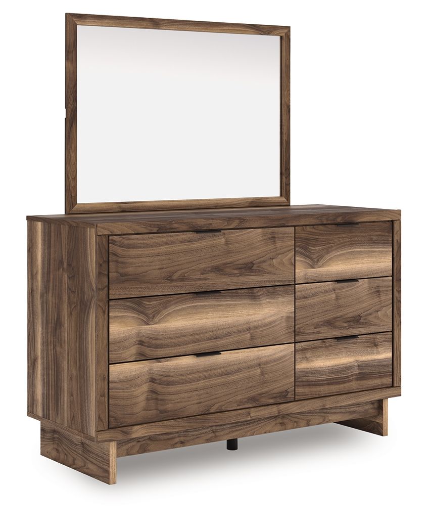 Chirason - Dresser And Mirror - Brown - Select Living Furniture - Dresser & Mirror - Signature Design by Ashley® - PCB3367B20 - Chirason - Dresser And Mirror - Brown -