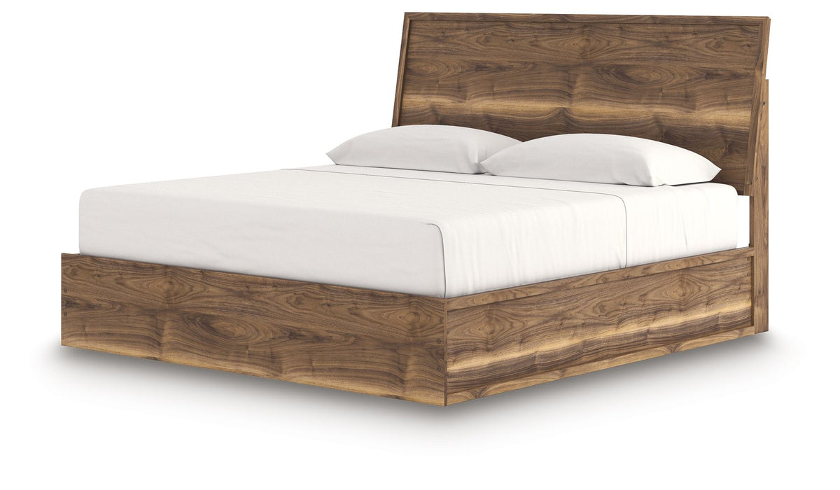 Chirason - Panel Bed - Select Living Furniture - Panel Beds - Signature Design by Ashley® - PCB3367B22 - Dark Brown -Full - Chirason - Panel Bed -