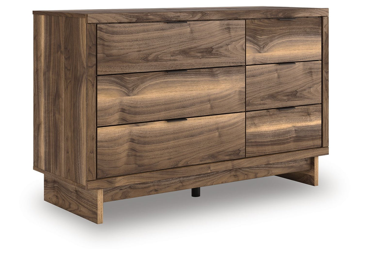 Chirason - Six Drawers Dresser - Select Living Furniture - Dressers - Signature Design by Ashley® - PCB3367-221 - Dark Brown -Dressers - Chirason - Six Drawers Dresser -