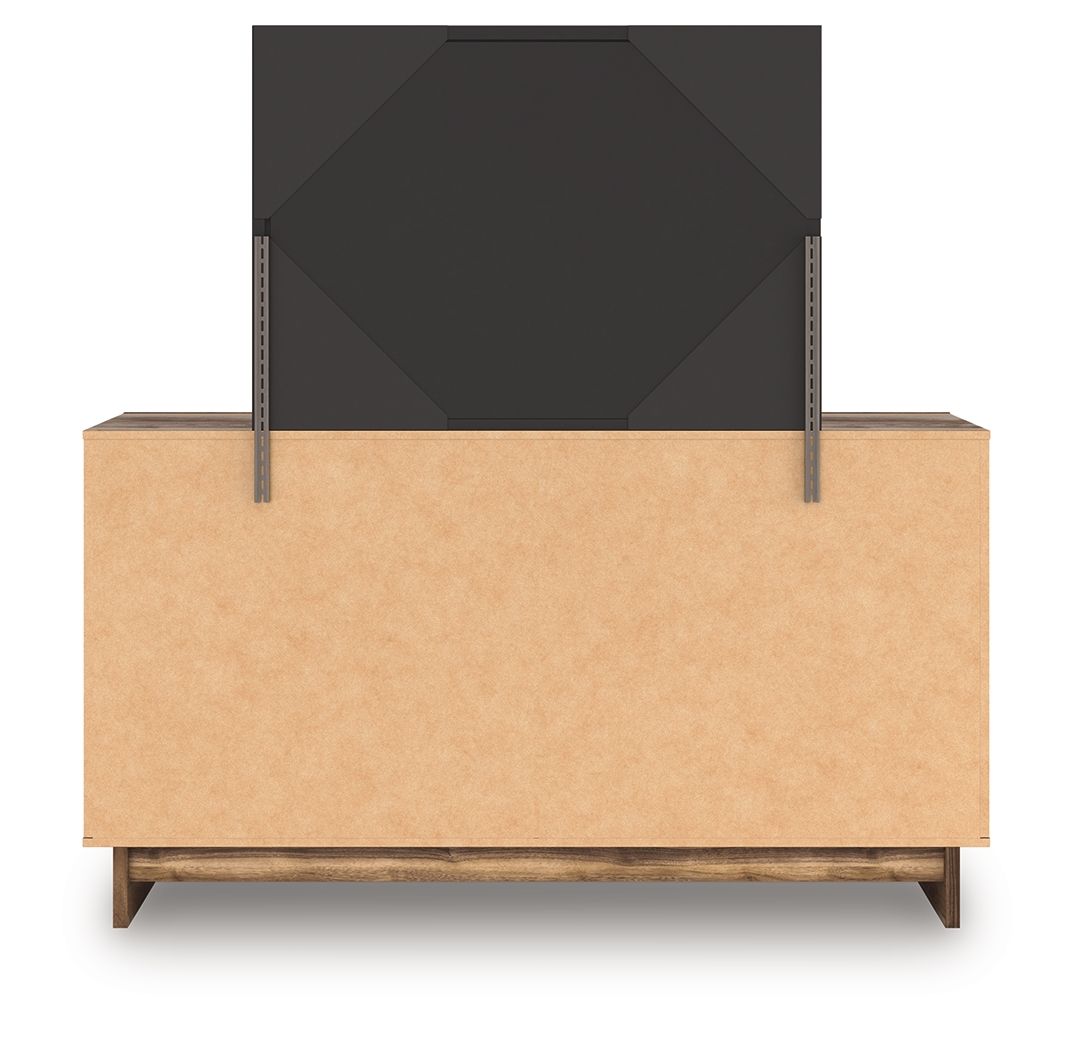 Chirason - Six Drawers Dresser - Select Living Furniture - Dressers - Signature Design by Ashley® - PCB3367B1 - Dark Brown -Dresser & Mirror - Chirason - Six Drawers Dresser -