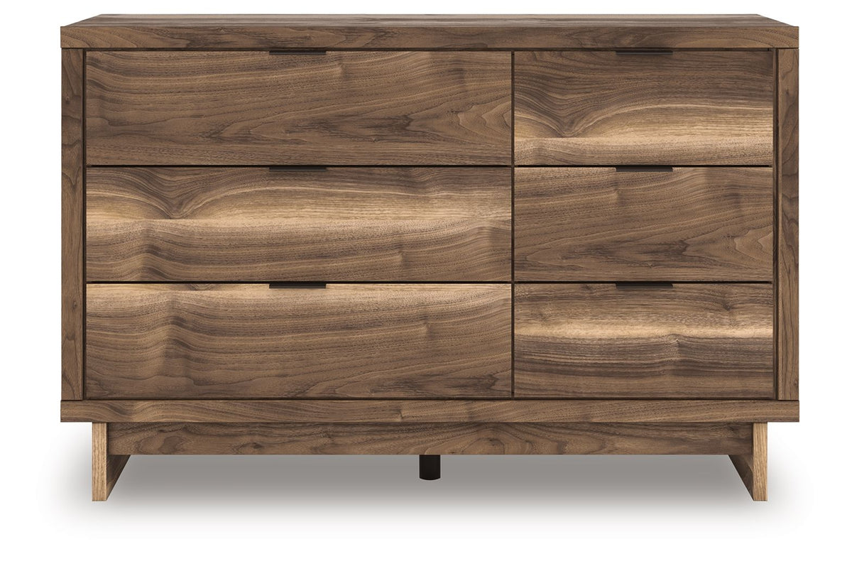 Chirason - Six Drawers Dresser - Select Living Furniture - Dressers - Signature Design by Ashley® - PCB3367B1 - Dark Brown -Dresser & Mirror - Chirason - Six Drawers Dresser -
