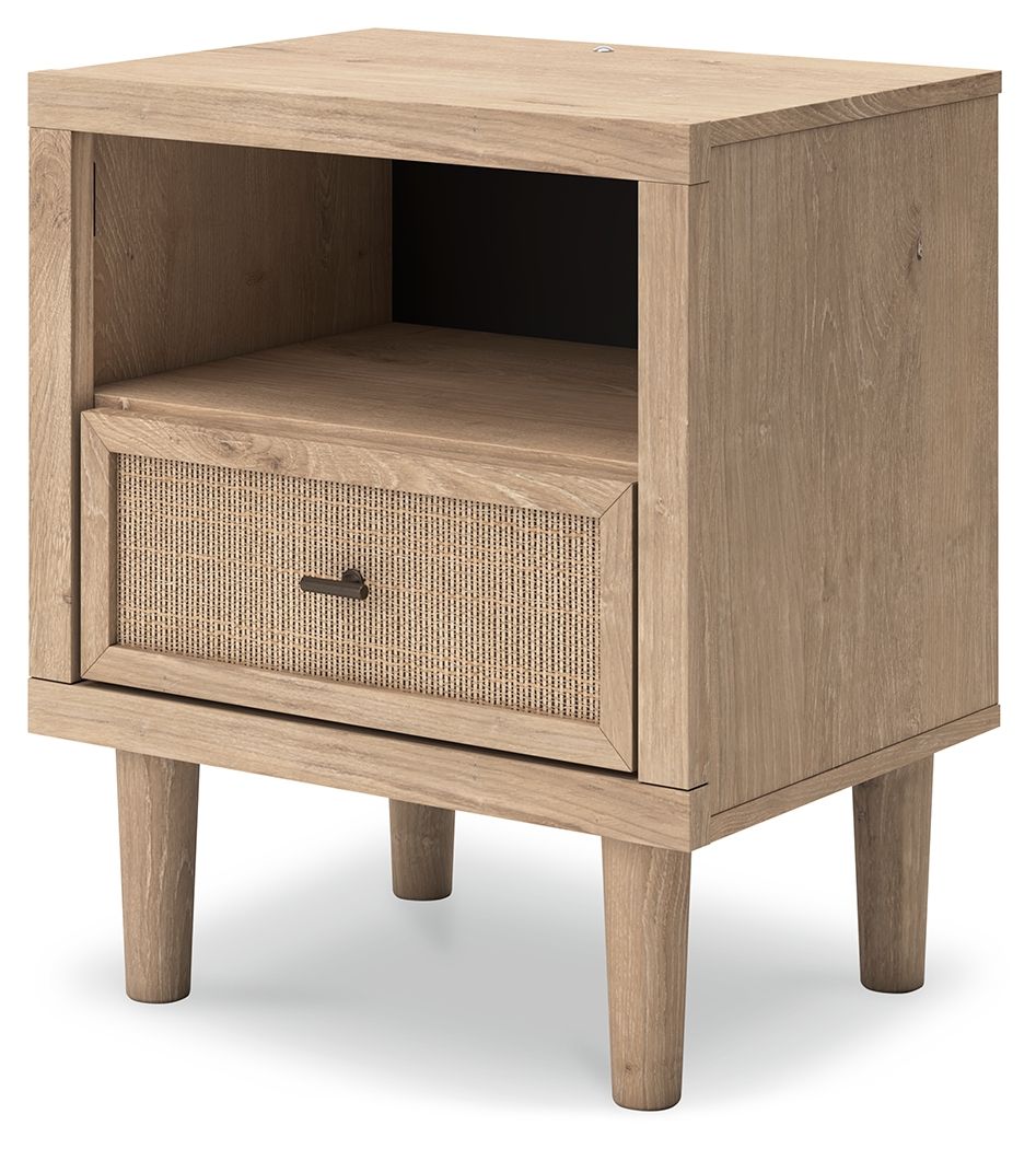 Cielden - One Drawer Night Stand - Two-Tone - Select Living Furniture - Nightstands w/ Charging Stations - Signature Design by Ashley® - B1199-91 - Cielden - One Drawer Night Stand - Two-Tone -