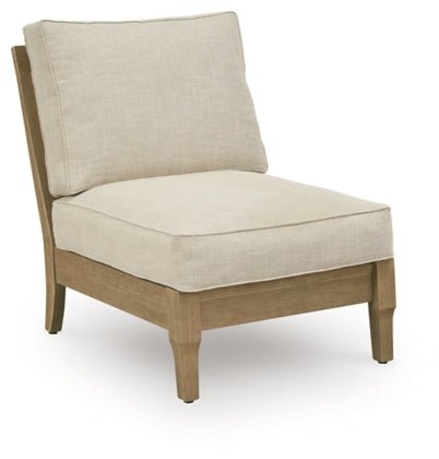 Clare View Beige Performance Fabric Outdoor Modular Sectional - Select Living Furniture - Ashley Furniture - - 3 Piece Sectional -Light Beige - Clare View Beige Performance Fabric Outdoor Modular Sectional -