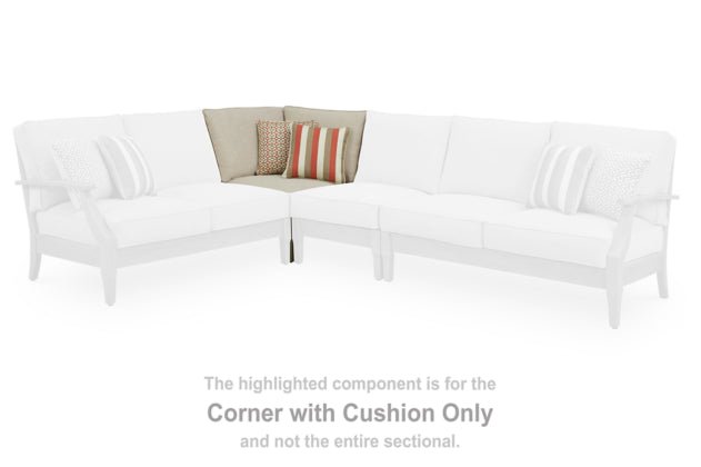 Clare View Beige Performance Fabric Outdoor Modular Sectional - Select Living Furniture - Ashley Furniture - - 3 Piece Sectional -Light Beige - Clare View Beige Performance Fabric Outdoor Modular Sectional -