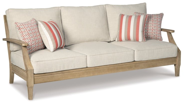 Clare View Outdoor Seating Set (Sofa or Loveseat) - Select Living Furniture - Select Living Furniture - - Cream -Sofa Setup - Clare View Outdoor Seating Set (Sofa or Loveseat) -