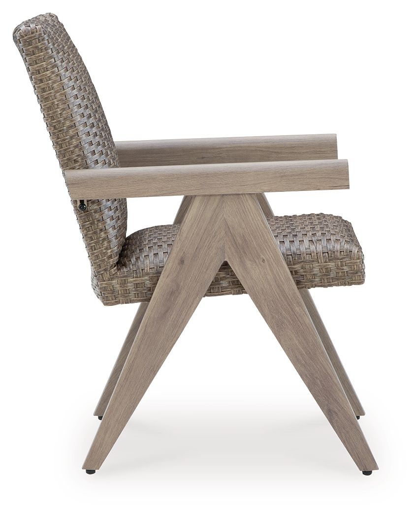 Cliff Trails - Arm Chair (Set of 2) - Beige - Select Living Furniture - Chair Sets - Signature Design by Ashley® - PCP690-601A - Cliff Trails - Arm Chair (Set of 2) - Beige -