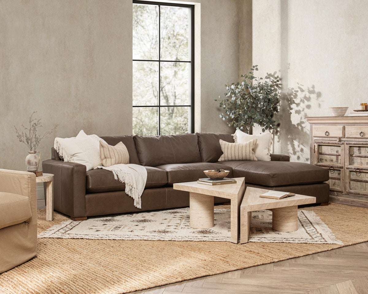 Coburn - Chaise Sofa - Select Living Furniture - Stationary Sectionals - Classic Home - 5317LCHEPNA - El Paso Navy -Left Arm Facing Chaise - Coburn - Chaise Sofa -