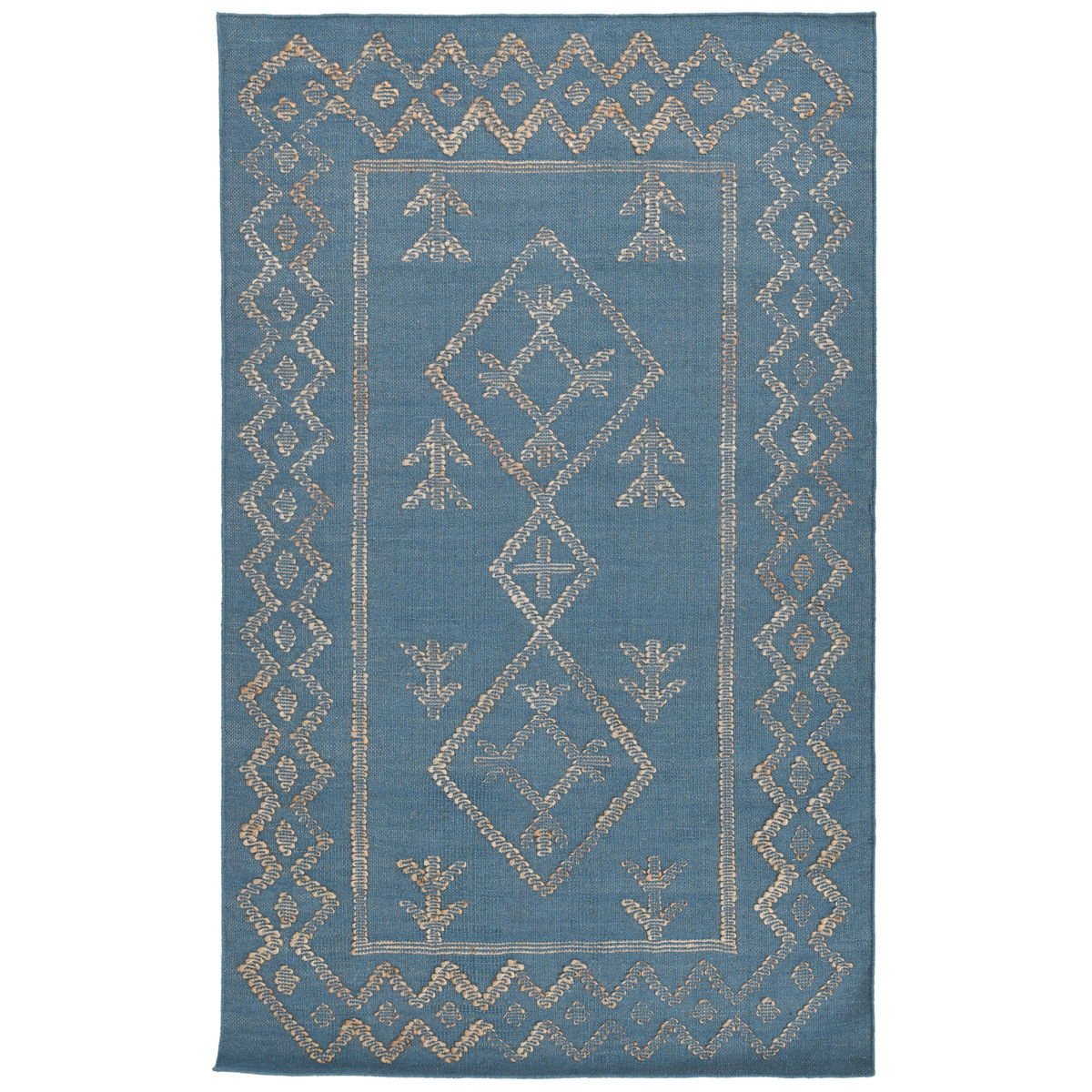 Comporta - 2' x 3' Lagos Rug - Blue / Natural - Select Living Furniture - Area Rugs - Classic Home - 30091260 - Comporta - 2' x 3' Lagos Rug - Blue / Natural -