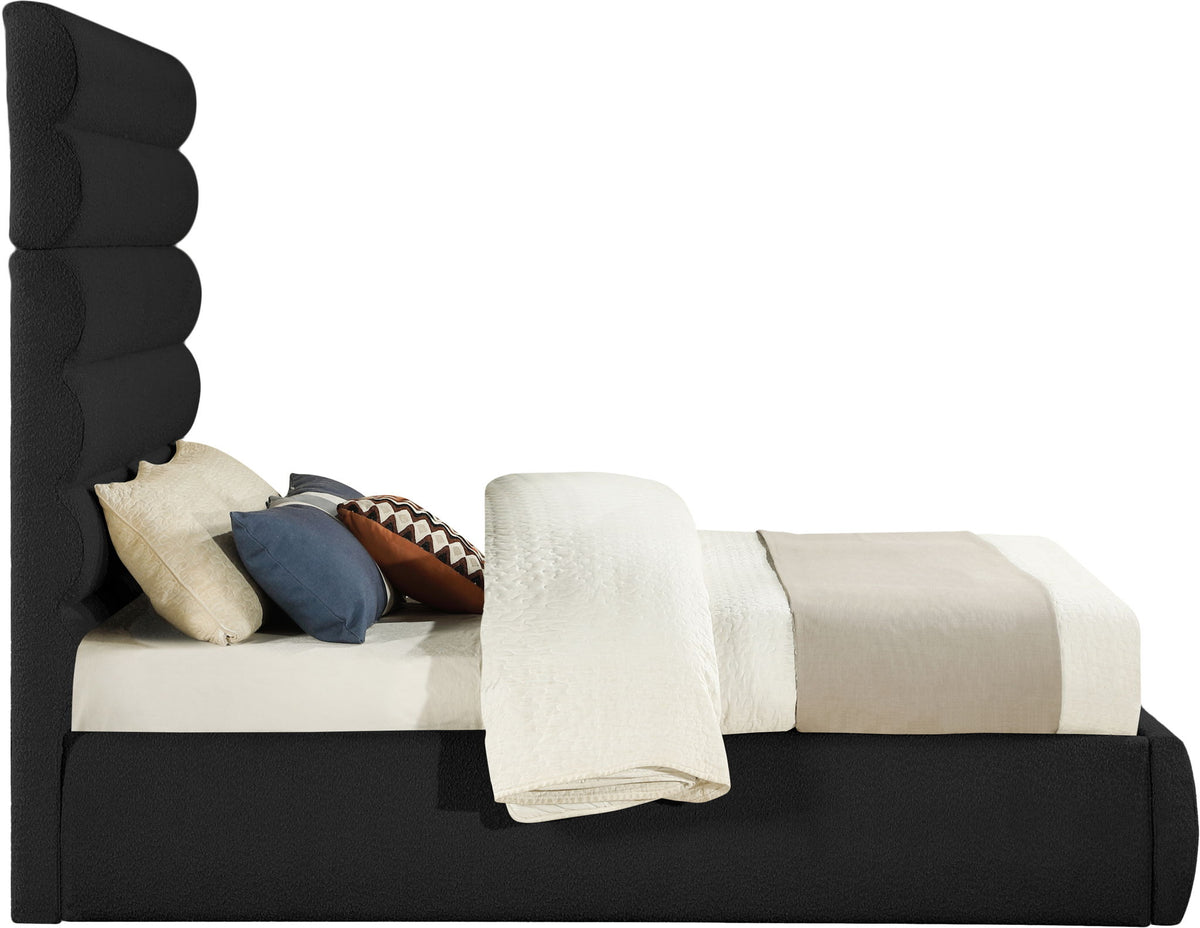 Adam - Boucle Fabric Bed With 70.5" Headboard