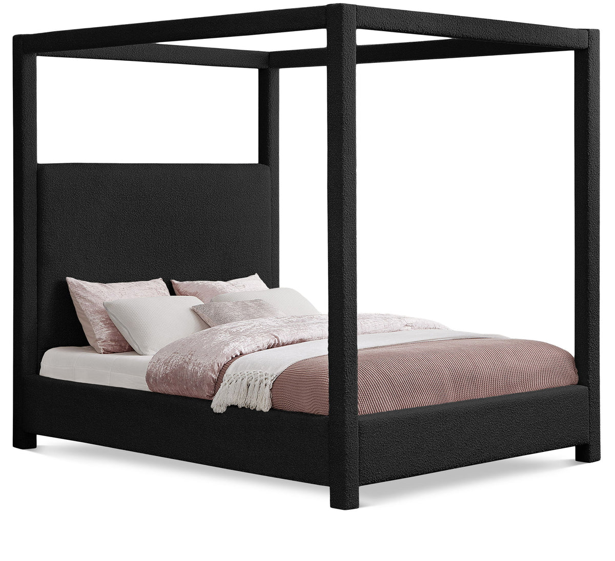 Eden - Boucle Fabric Upholstered Bed