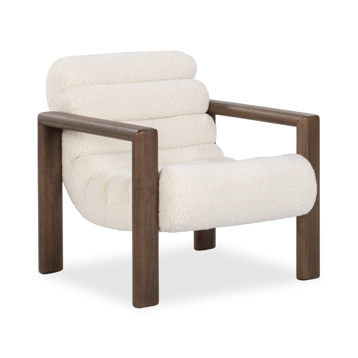 Dahlia - Accent Chair - Select Living Furniture - Accent Chairs - Classic Home - 53006613 - Ivory Fleece - Dahlia - Accent Chair -