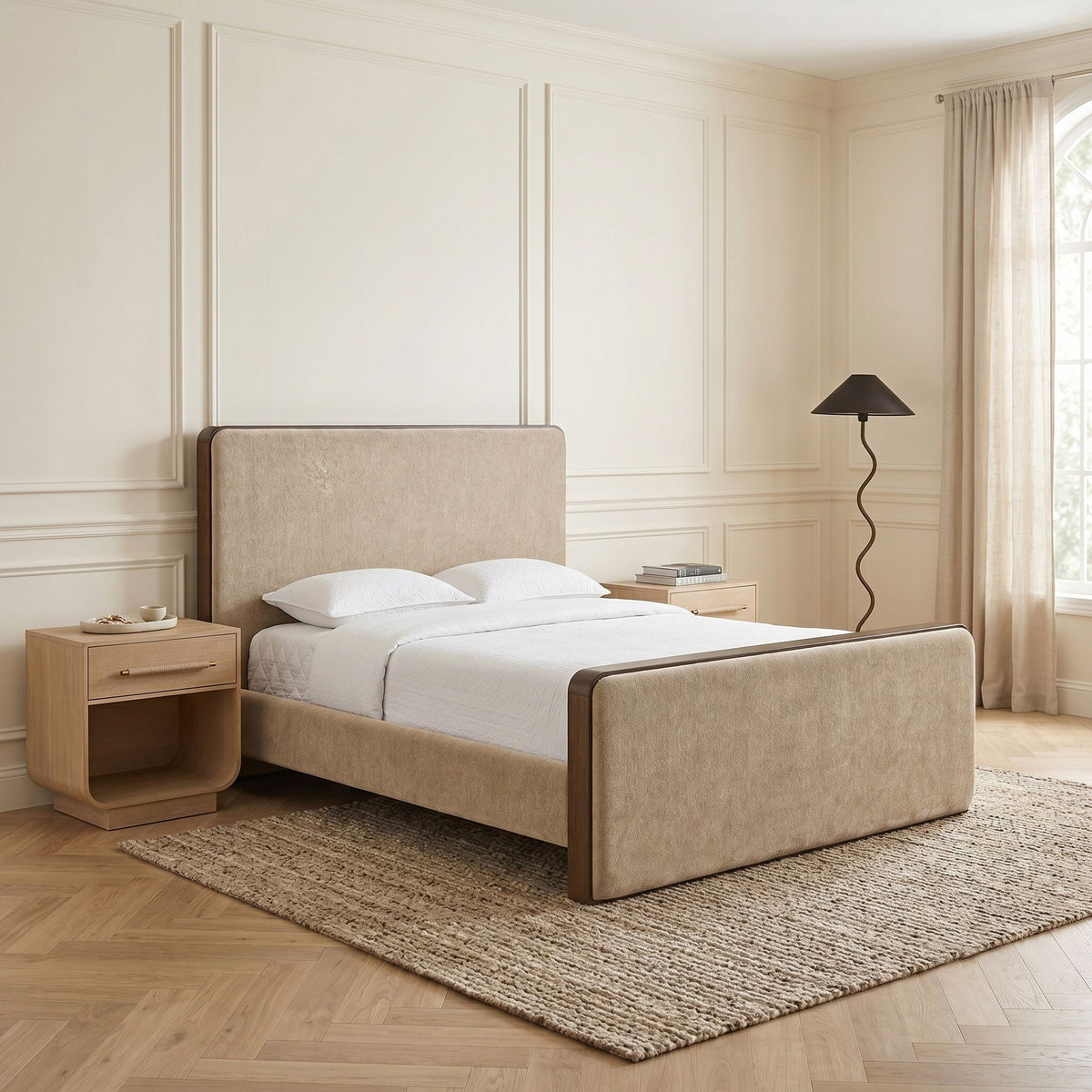 Dalton - Fabric Bed - Select Living Furniture - Upholstered Beds - Meridian Furniture - DaltonGreen-Q - Dark Green -Queen - Dalton - Fabric Bed -