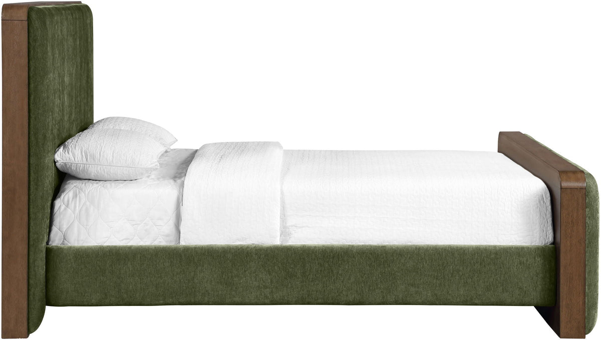 Dalton - Fabric Bed - Select Living Furniture - Upholstered Beds - Meridian Furniture - DaltonGreen-Q - Dark Green -Queen - Dalton - Fabric Bed -