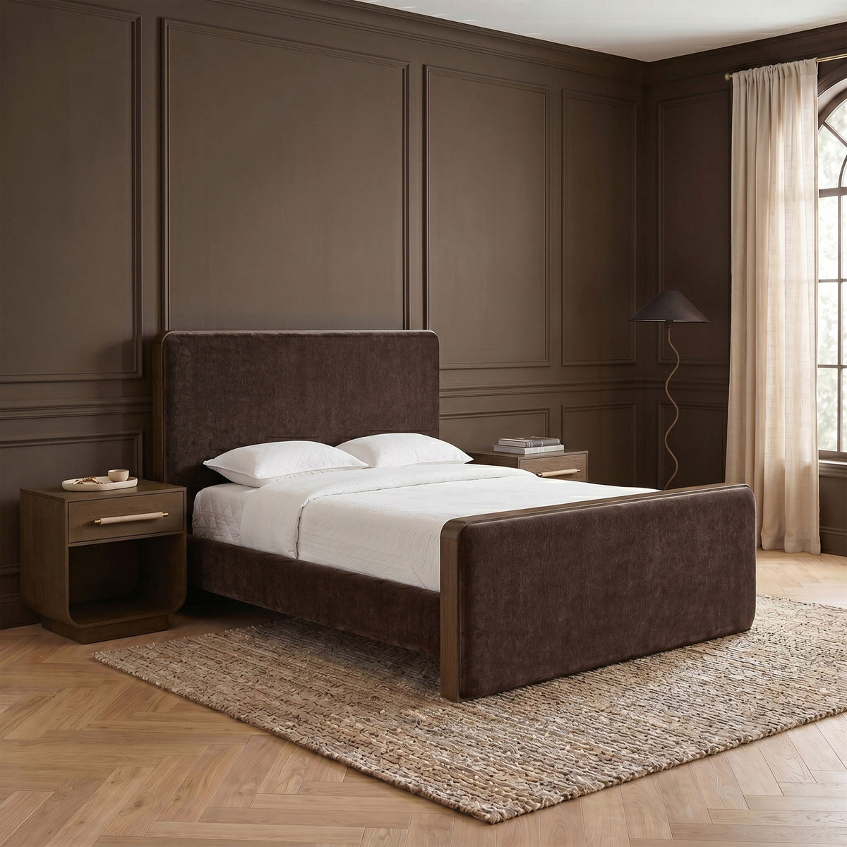 Dalton - Fabric Bed - Select Living Furniture - Upholstered Beds - Meridian Furniture - DaltonGreen-Q - Dark Green -Queen - Dalton - Fabric Bed -