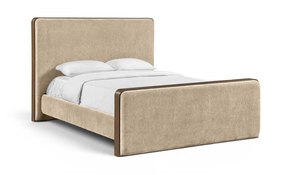 Dalton - Fabric Bed - Select Living Furniture - Upholstered Beds - Meridian Furniture - DaltonBeige-K - Beige -King - Dalton - Fabric Bed -
