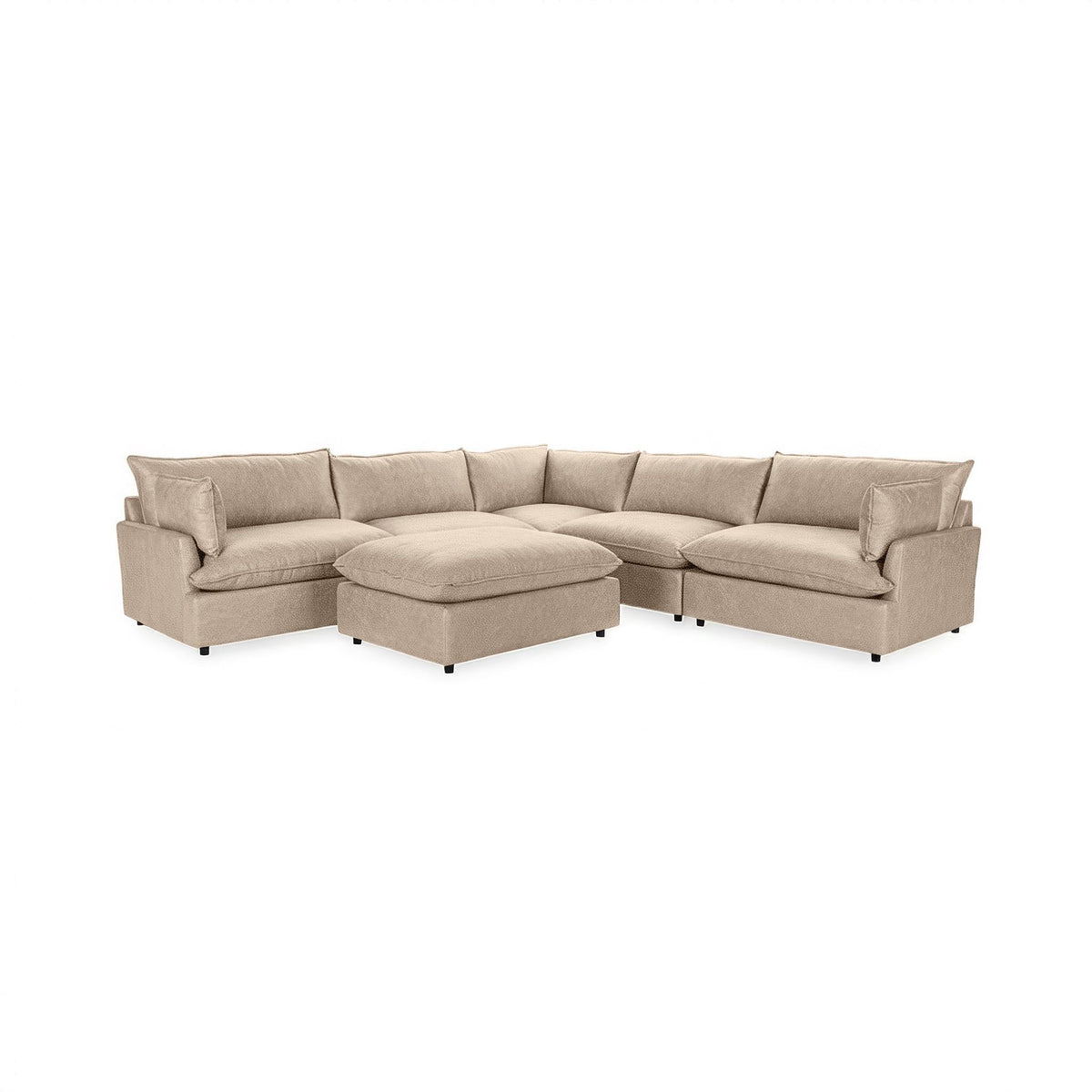 Caplan - 6 Piece Modular Sectional With Ottoman