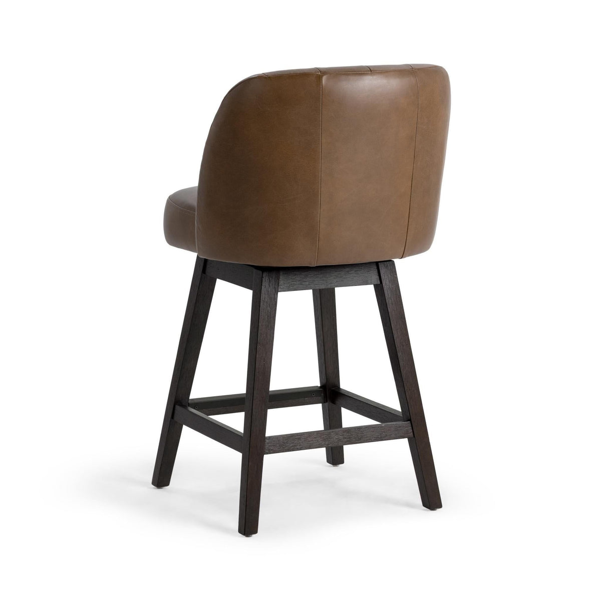 Della - Swivel Counter Stool - Select Living Furniture - Counter Height (24"-27") - Classic Home - 53006678 - Dark Brown - Della - Swivel Counter Stool -