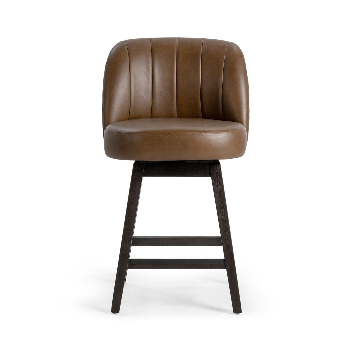 Della - Swivel Counter Stool - Select Living Furniture - Counter Height (24"-27") - Classic Home - 53006678 - Dark Brown - Della - Swivel Counter Stool -