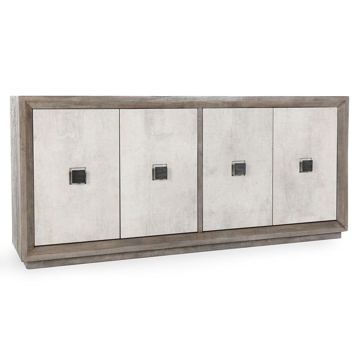 Denver - Solid Wood Cabinet - Select Living Furniture - Accent Cabinets - Classic Home - 52004066 - Gray -4 Door - Denver - Solid Wood Cabinet -