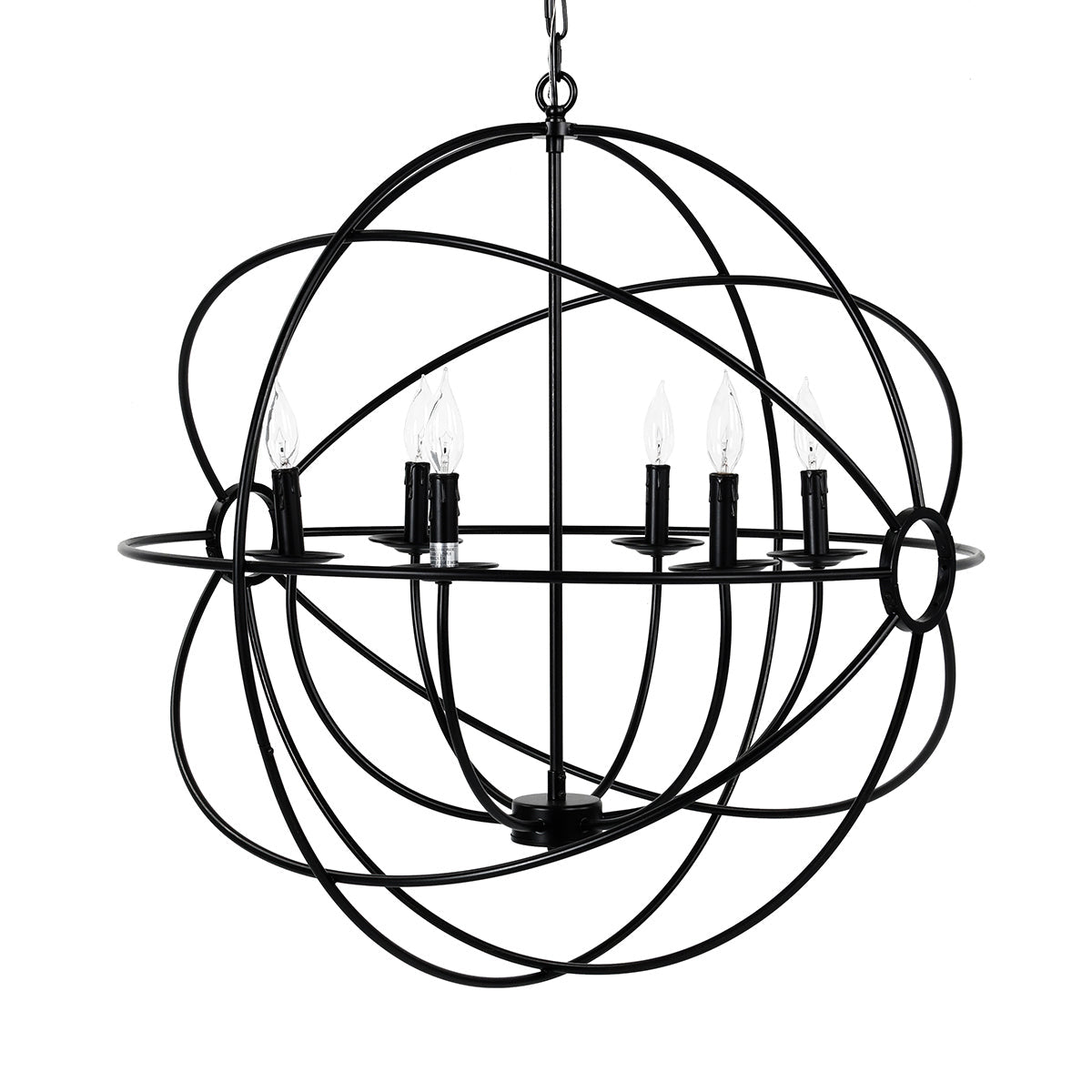 Derince - Chandelier - Black - Select Living Furniture - Chandeliers - Classic Home - 56003511 - Derince - Chandelier - Black -