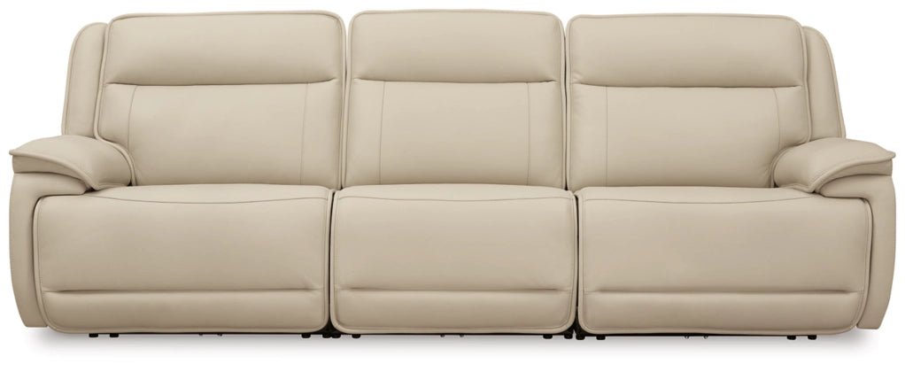 Double Deal Power Reclining Sectional - Select Living Furniture - Select Living Furniture - DD-3PC - 3-Piece Sofa -Almond - Double Deal Power Reclining Sectional -