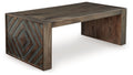 Dreggan - Rectangular Cocktail Table - Brown - Select Living Furniture - Cocktail Tables - Signature Design by Ashley® - T567-1 - Dreggan - Rectangular Cocktail Table - Brown -