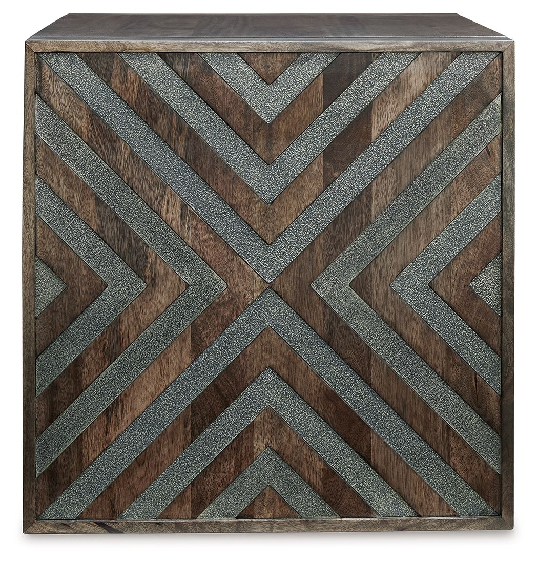 Dreggan - Square End Table - Brown - Select Living Furniture - End Tables - Signature Design by Ashley® - T567-2 - Dreggan - Square End Table - Brown -