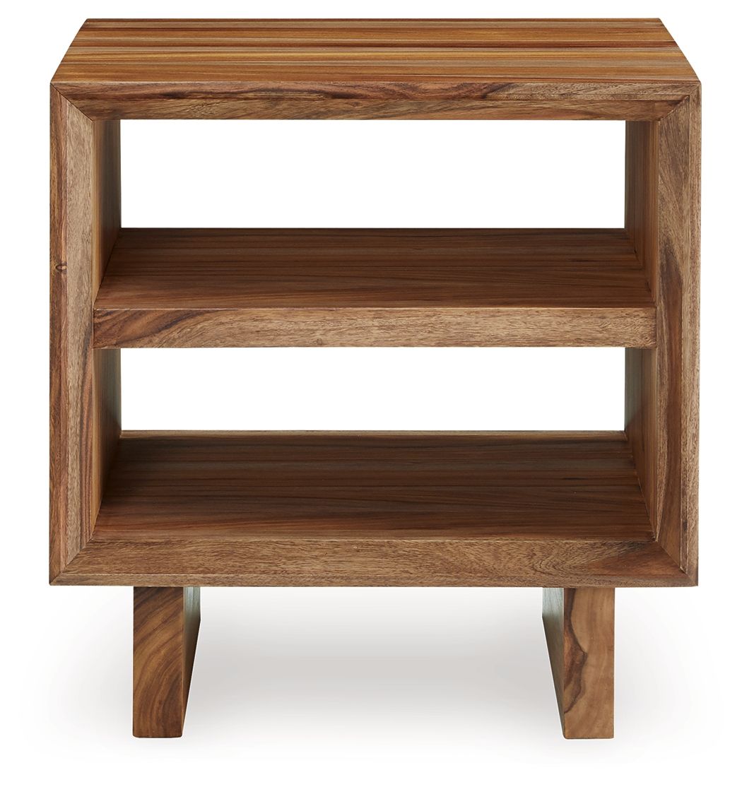 Dressonni - Square End Table - Brown - Select Living Furniture - End Tables - Signature Design by Ashley® - T690-2 - Dressonni - Square End Table - Brown -