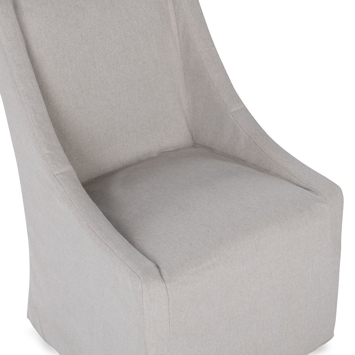 Warwick - Upholstered Rolling Dining Chair