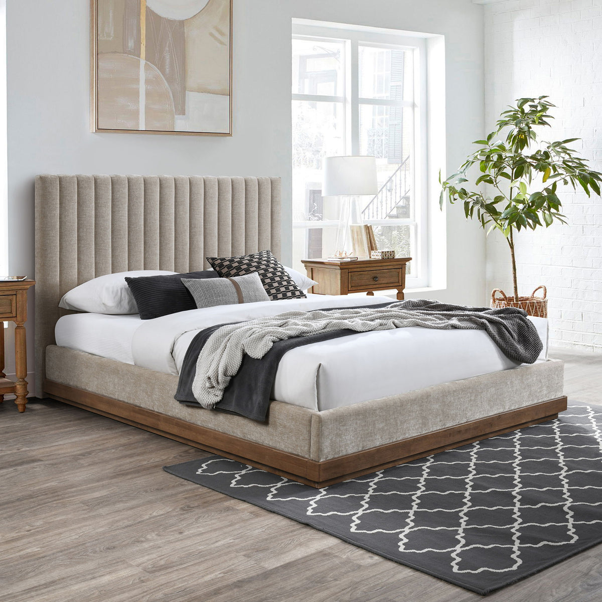 Emmet - Bed - Dark Brown Base