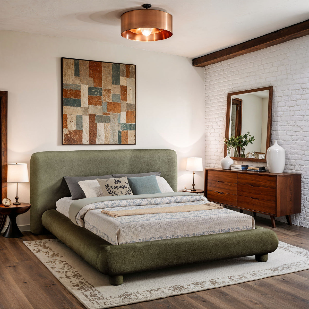 Blair - Chenille Upholstered Bed