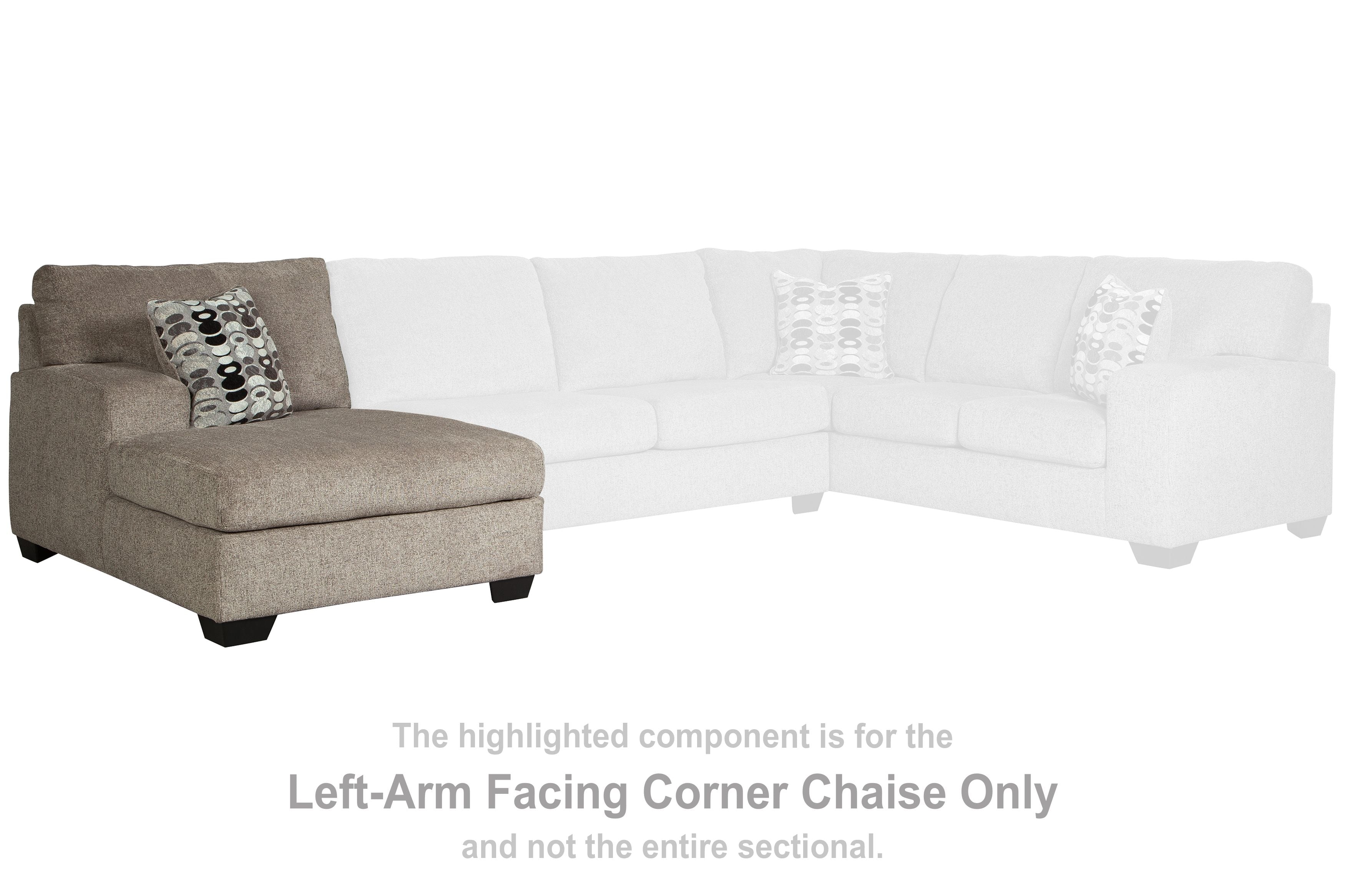 Ballinasloe - Platinum - LAF Corner Chaise